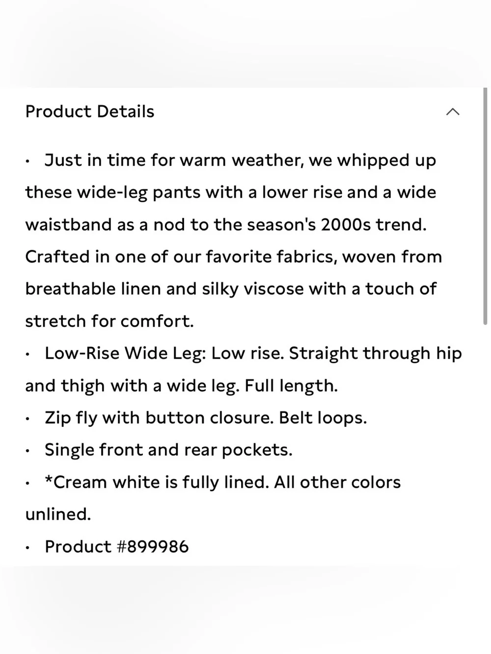 NWT Banana Republic Low Rise Wide Leg Linen Viscose Navy Blue Pant Sz 6 (#899986